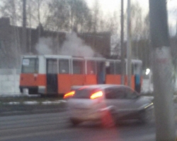 В Перми произошло задымление трамвая