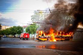 В центре Перми горел трамвай
